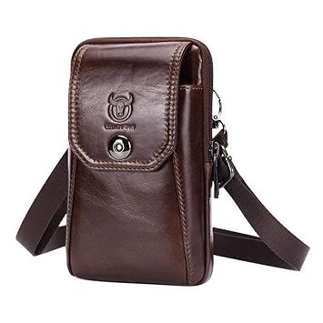 Jocestyle Womens Sling Bag Leather Shoulder Bags Casual Phone Pouch Waist Packs One Size Brown