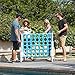 ECR4Kids Jumbo 4-to-Score Giant Game Set - Oversized 4-in-A-Row Fun for Kids, Adults and Families - Indoors/Outdoor Yard Play - 4 Feet Tall - Sky Blue