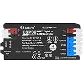 ESP32 WLED LED Strip Controller 4 Channel Outputs 15A Fuse Link TI Level Shifter UART Download DIY Dynamic Lighting Mode APP Control for Digital RGB IC WS2811 WS2812 WS2815 SK6812 etc