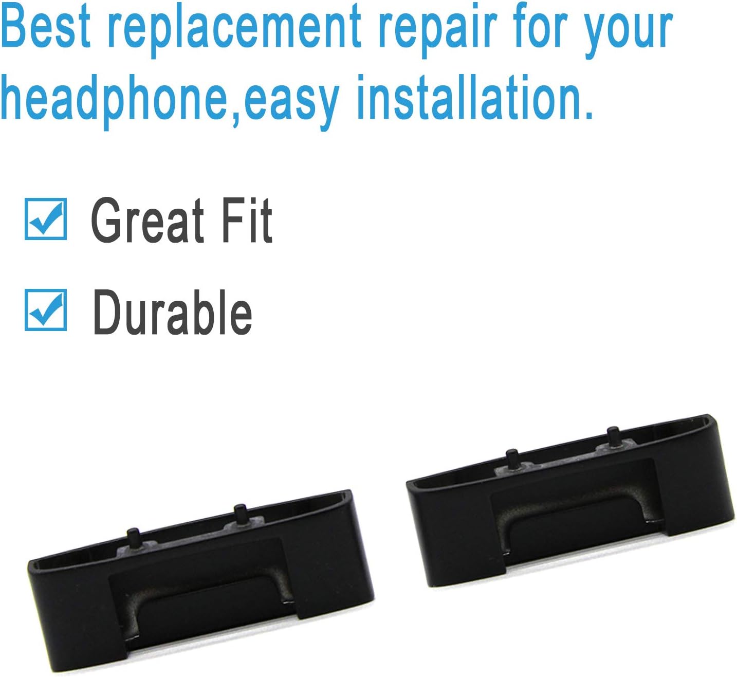 Replacement Headband Metal Folding Hinge Clip Cover Pin Repair Parts Set Compatible with Studio 3 Studio 3.0 Wireless Over-Ear Headphones (Black+Red) - Image 5