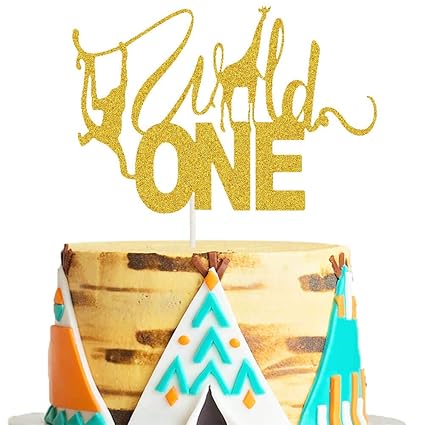 Download Wild One Cake Topper Safari Animal First Birthday Cake Decor Jungle Wild Safari Zoo Themed 1st Birthday Baby Shower Party Cake Supplies Decorations Amazon Com Grocery Gourmet Food