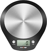 Accuweight 203 Digital Kitchen Scale 5 kg LCD Stainless Steel 0.1 oz steps view 2