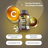 WeightWorld Vitamin C & Zinc Supplements 180 Tablets - 6 Month Supply view 2
