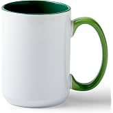 Cricut Beveled Blank-15 oz/425 ml (1 ct) 15 OZ BEV Ceramic Mug Blank Forest (1)