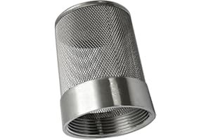 COTONLAKE 1.5inch SUS304 stainless steel filter head with internal thread diameter of 46mm connected to DN40 1.5-inch water pipe filter Used to Remove Debris and Reduce Solid Entry（1pcs）