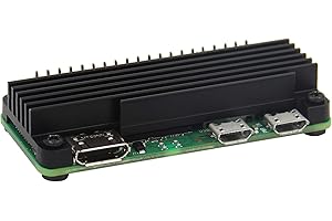 Geekworm Raspberry Pi Zero 2 W Heatsink C296, 10mm Aluminumn Alloy Heatsink Radiator Compatible with Raspberry Pi Zero 2W / P