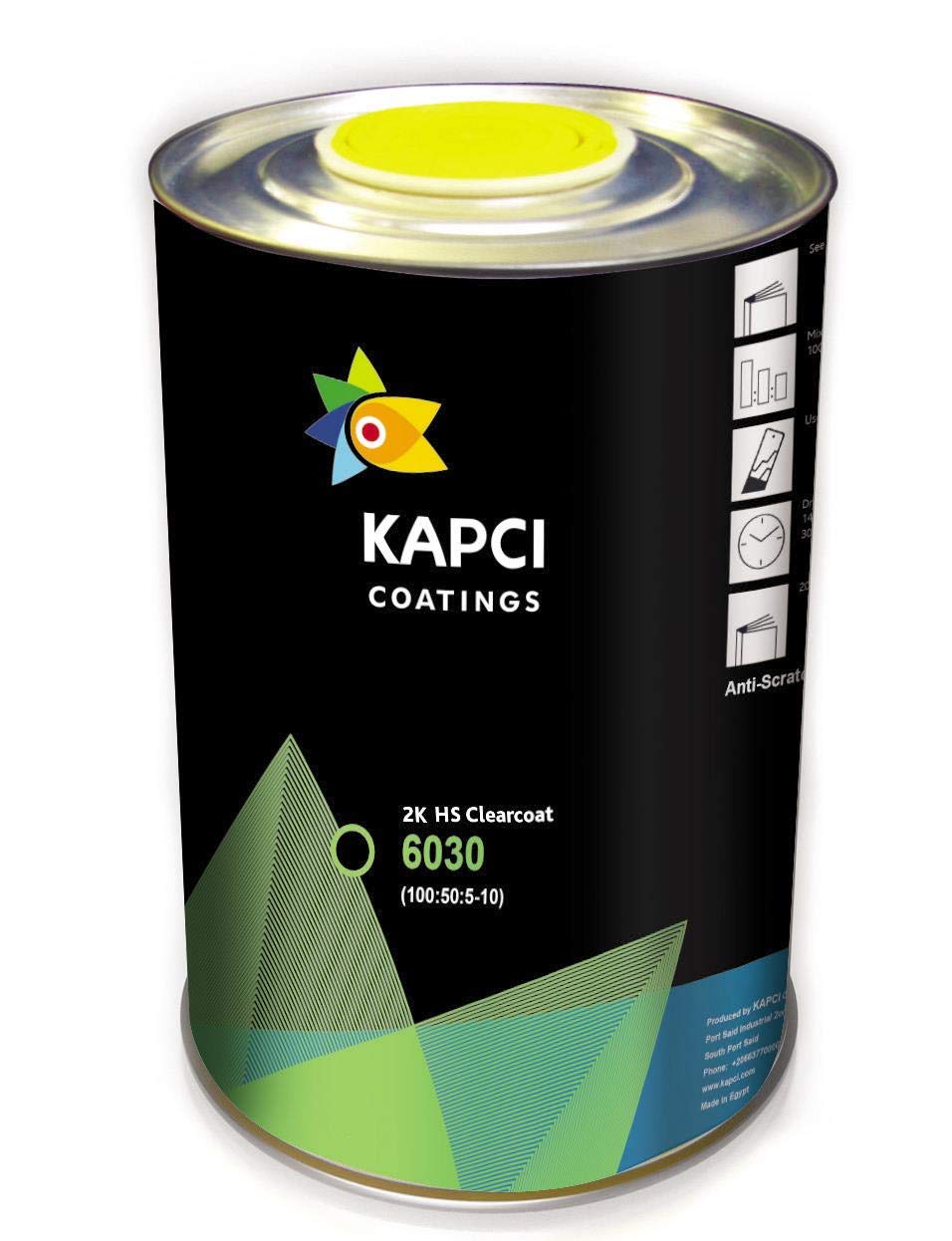 Kapci FLK6030/1KF 6030 HS Anti-Scratch Clearcoat Kit c/w Fast Hardener 1.5L