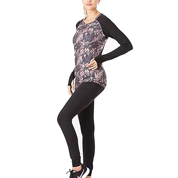 Conjunto de Ropa de Yoga, Mujer, Ropa Interior térmica ...