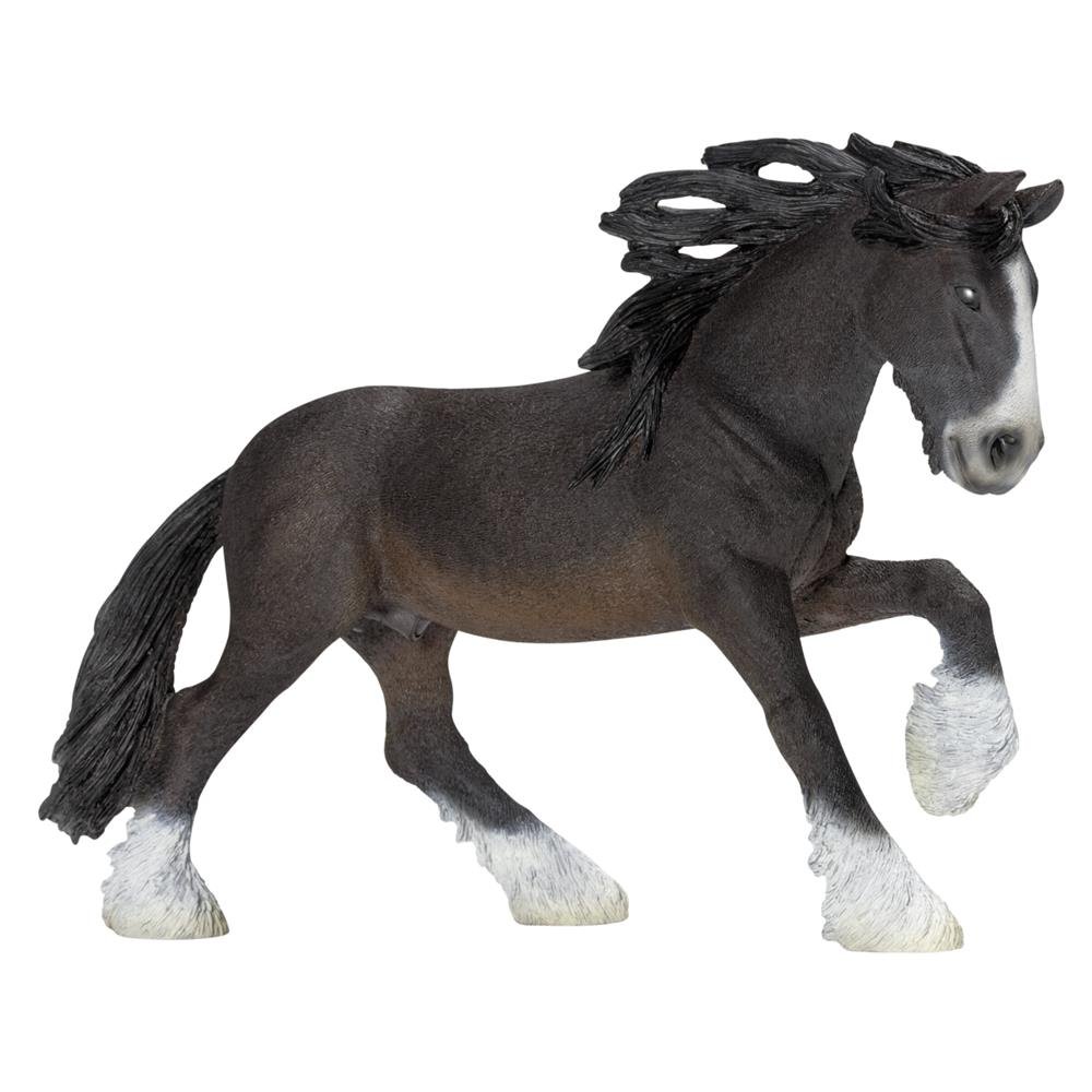 SCHLEICH 13734 Shire stallion Farm World Toy Figurine for children aged 3-8 Years