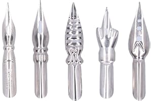 Dip Pen Nibs Comic Dip Pen Replacement Nib Flexible Absorbent Metal Tips for Hand Lettering Calligraphy Scrapbooking Journali