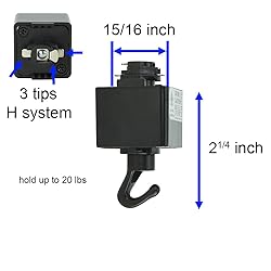 Direct-Lighting H System Track Adapter with Hook