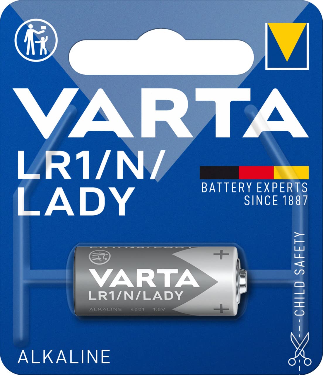Varta Batteries Electronics LR01 / N / Lady Alkaline battery 1-pack, Battery in original blister pack of 1