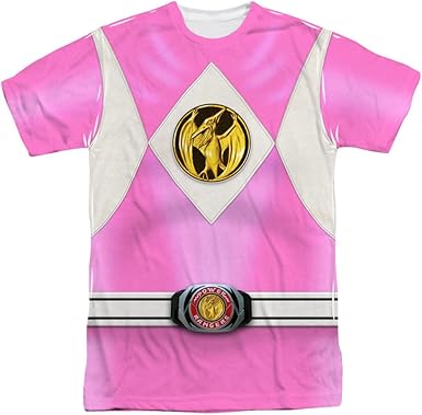 pink power ranger t shirt