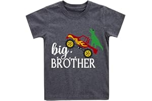 Big Brother T Shirt for Baby Boys Cotton T-Shirt Short Sleeve Tops Toddler Baby Announcement Tees Outfits 1-7 Years
