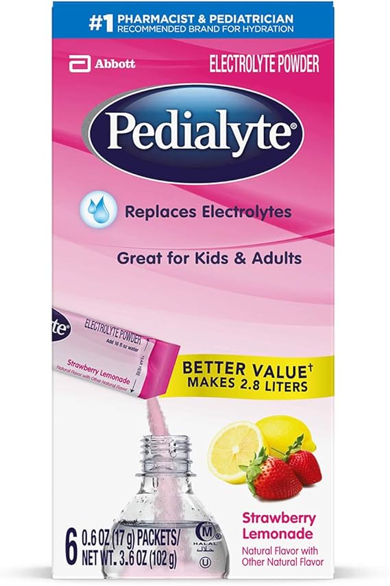 Pedialyte Electrolyte Powder, Strawberry