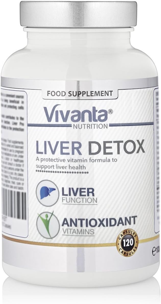 Liver Detox - 120 Vegetarian Capsules | with Choline which Helps Support Normal Liver Function