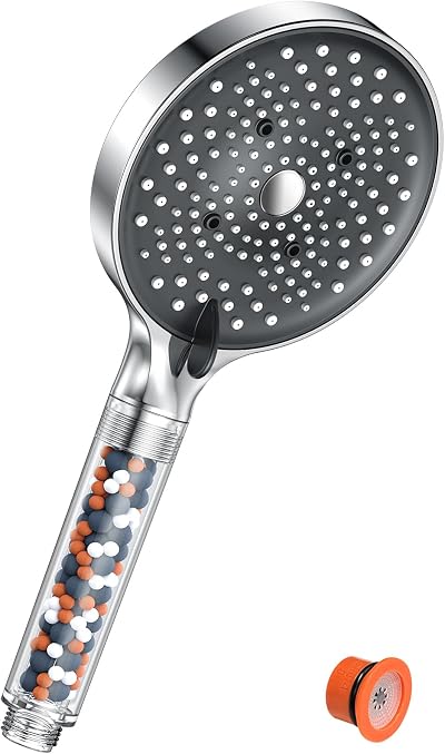 YEAUPE PRO Filter Shower Head 6 Modes Large 130mm Water-Saving Chrome