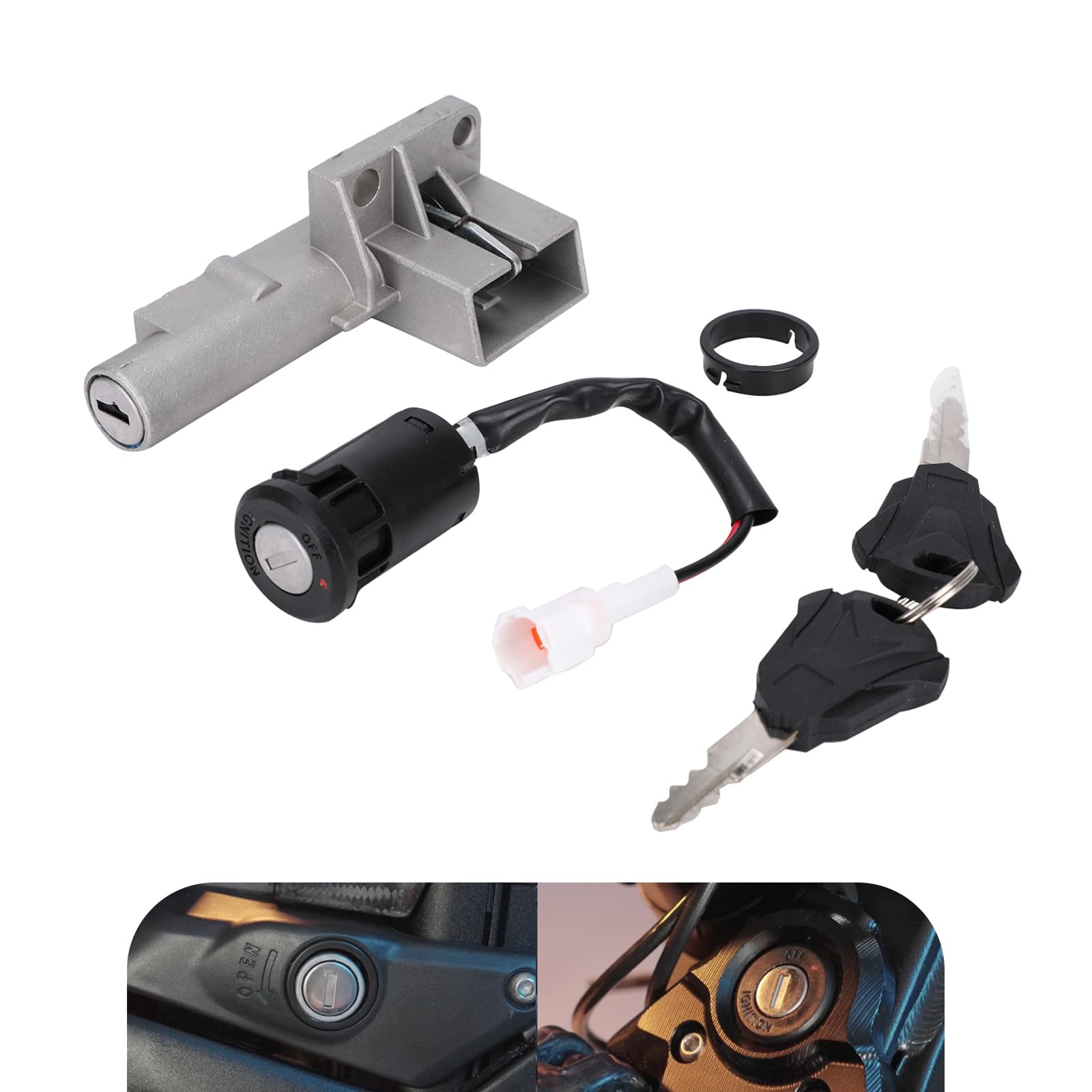 Photo 1 of JFG RACING Ignition Key Switch for Surron Light Bee,Lock Set Cylinder for Electric Dirt Bike Surron Light Bee X/Surron Light Bee S