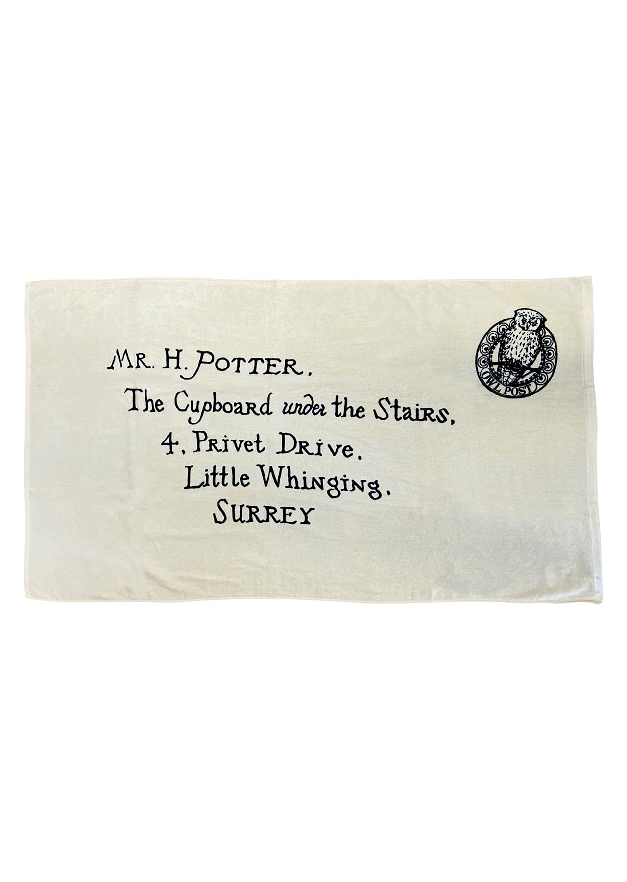 Groovy Uk Harry Potter Letter of Acceptance Bath Towel, Cream