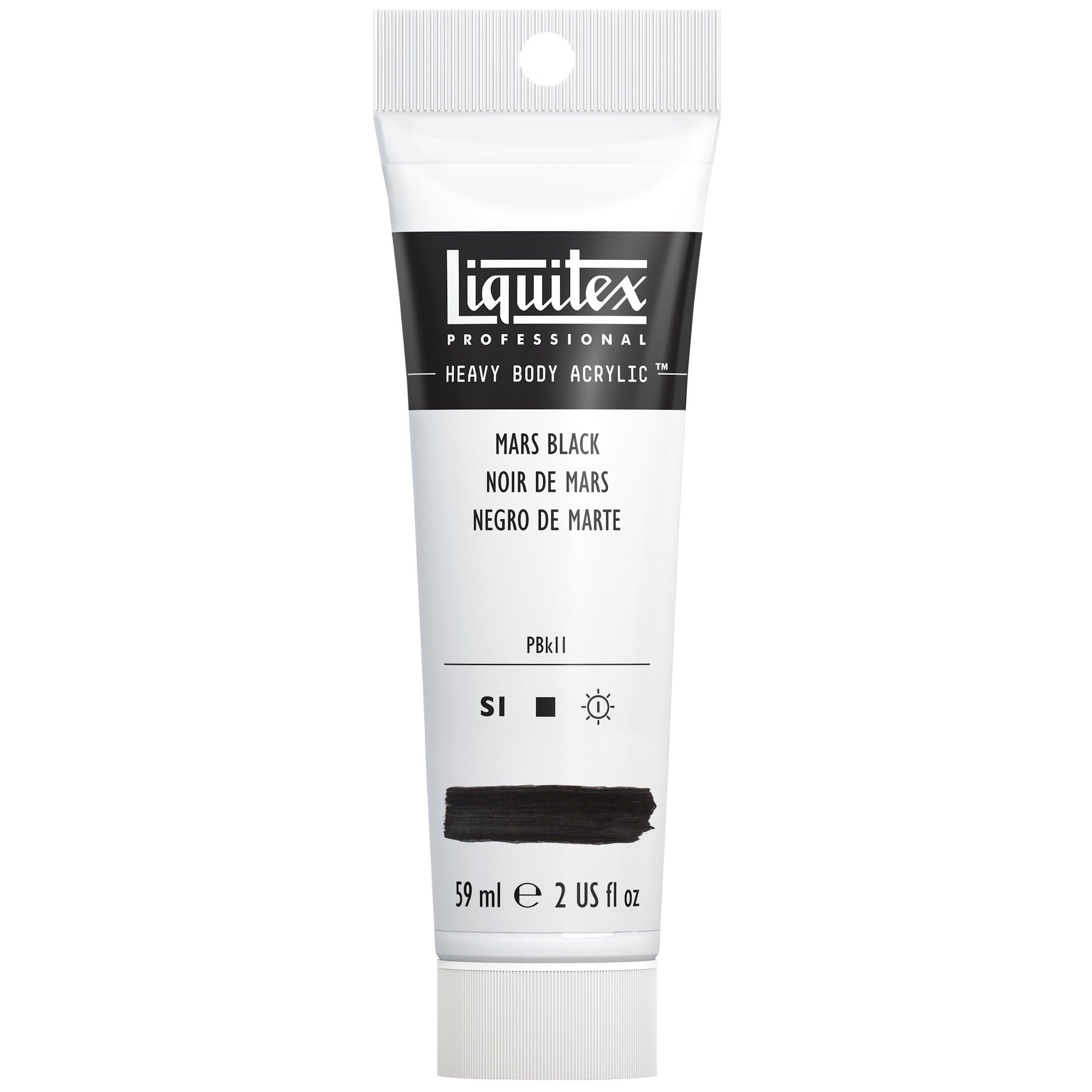 Liquitex 1045276 Professional Heavy Body Acrylic Paint 59 ml tube, Mars Black — image 1