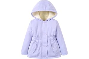 RAISEVERN Girls Winter Coat Warm Parka Puffer Jacket with Hood for 3-7 Years