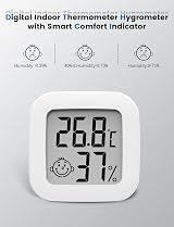 Houdian Mini Digital Indoor Thermometer Hygrometer High Accuracy - Temperature view 5