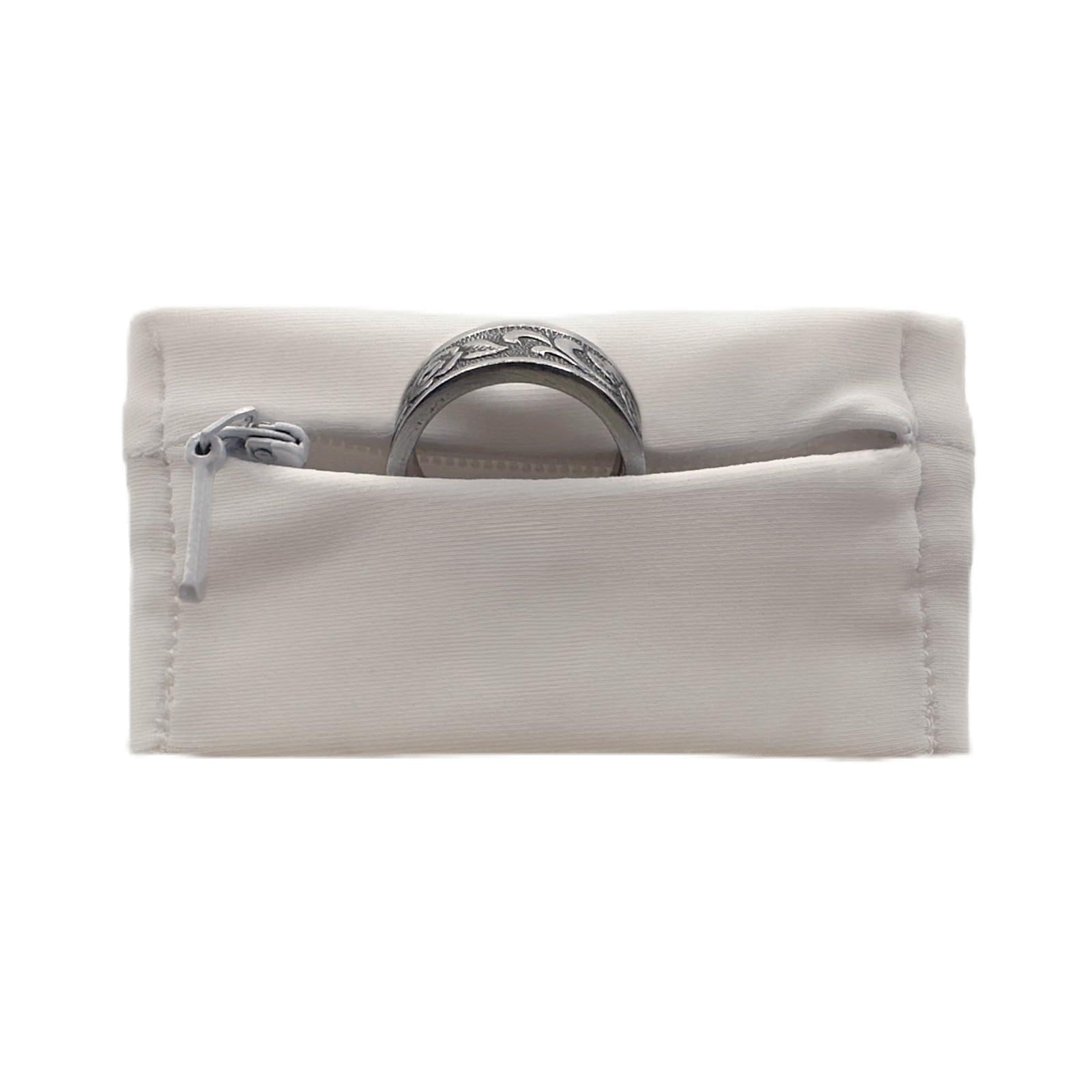 RingHero Wristband with secure zipper | Discretely protect wedding Ring at the Gym, sports or work | Stylish and Patented wristband ring holder/bracelet | Prevent loss, theft, stays on your wrist