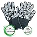 BBQ Gloves Extreme Heat Resistant Oven Gloves Ideal BBQ Gloves Rated to 932f - Ideal Grilling Gloves by Grill Master (Black)