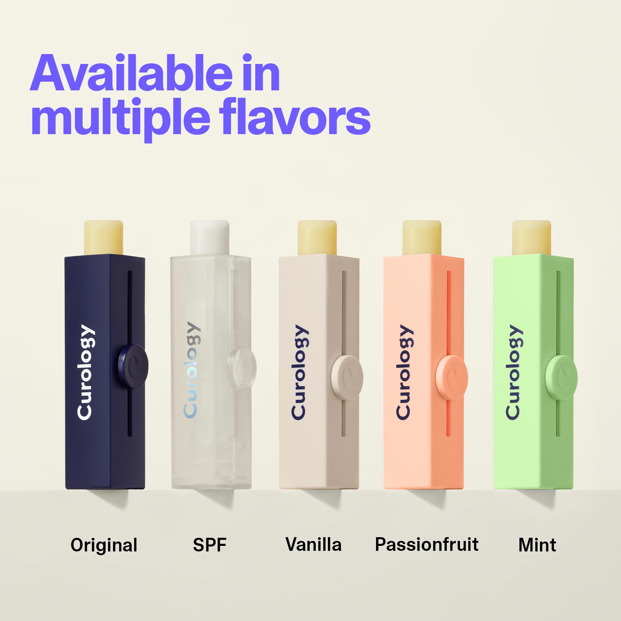 Curology Lip Balm, Nourishing Hydration with Shea Butter for Dry Chapped Lips, Subtle Passion Fruit