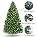 OurWarm 7FT Pre-Lit PVC Artificial Christmas Tree Xmas Pine Tree Holiday Decorations with w/400 UL-Certified LED Lights, 1430 Branch Tips, Foldable Metal Stand, Green