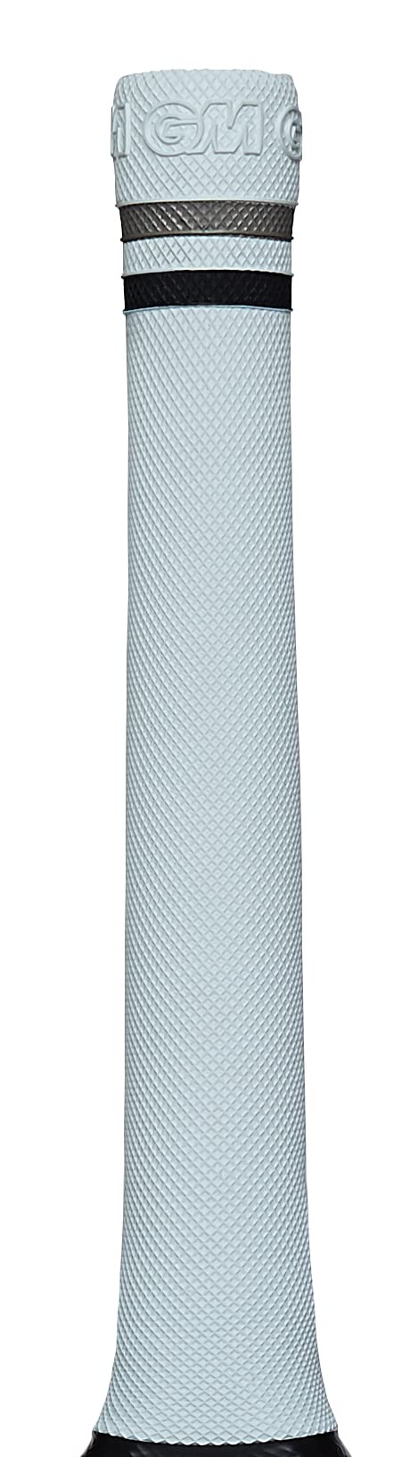 GM | Pro-Lite Cricket Bat Grip | Premium Rubber | Suitable for Virtually All Bats | Full Size - 12 Inches | Can Be Cut Down for Shorter Handles | 1 Grip | White/Silver/Black | Gunn & Moore