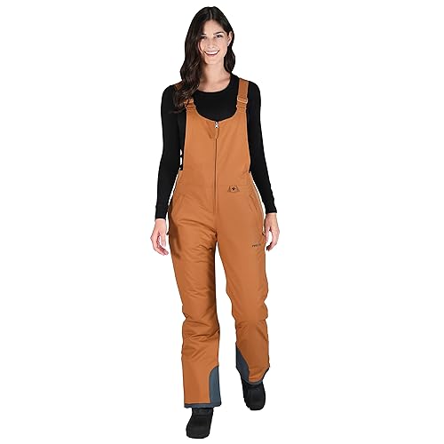 Arctix Women's Essential Insulated Bib Overalls, Cappucino, X-Small Tall