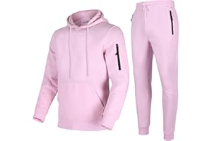 Xsylxgc Men’s Sweatsuits Set 2 Piece Hoodie Outfit Jogging Tracksuits for Men Casual Athletic Long Sleeve Pullover Suit Set