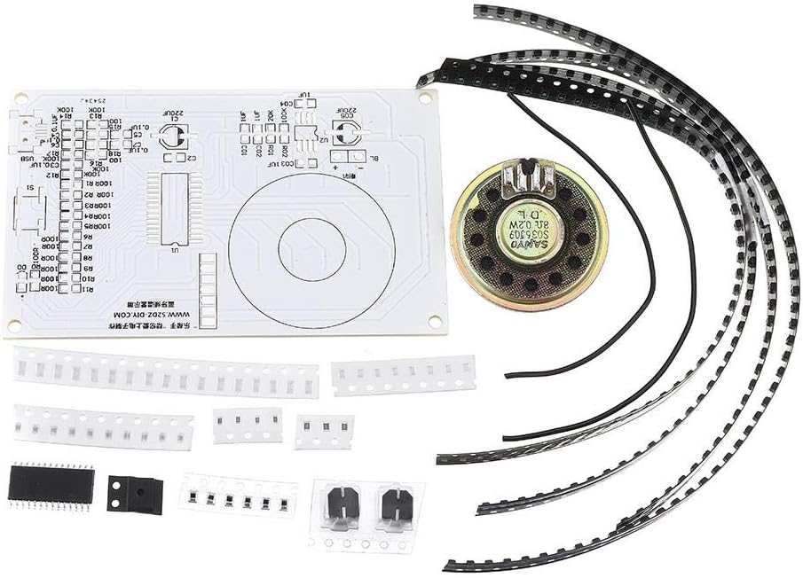 Yangzz229 DIY kit, LED Spectrum Analyzer DIY Dot Matrix Electronic Production Kit 12X11 FFT Music Spectrum Sound Control Module