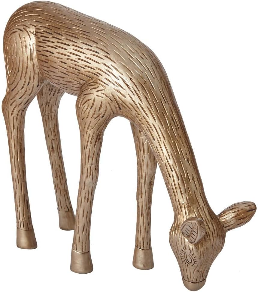 Martha Stewart Living 17 in. Etched Doe Deer Figurine