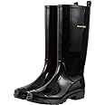 planone Tall Rain Boots Women Fashion Waterproof Boots for Women Light Outdoor Garden Shoes Muck Boots for Ladies Non Slip Work Shoes Rubber Boots with Premium Comfort Insole