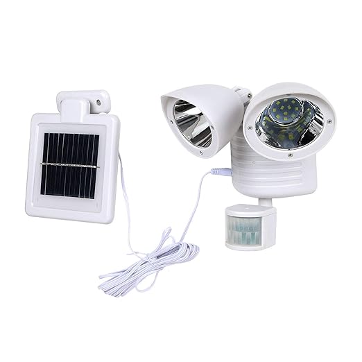 Mlite Proyector LED de Sensor de Movimiento, proyector Solar de 22 ...