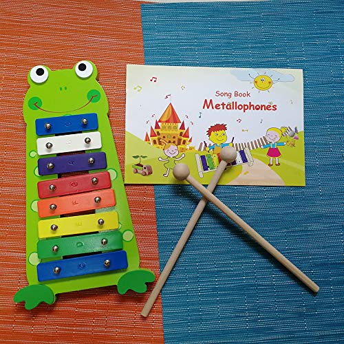 Clifton Wooden 8key Xylophone for Kids Accurately Tuned Glockenspiel