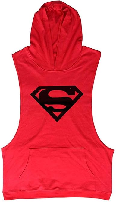 superman sleeveless hoodie