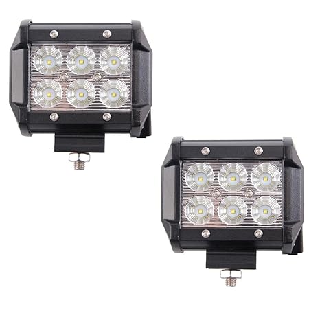MCTECH 2X 18W Cree LED 1500LM 6000K DC12V/24V 9-32V DC Arbeitslicht Offroad Flutlicht Reflektor Scheinwerfer Arbeitsscheinwer