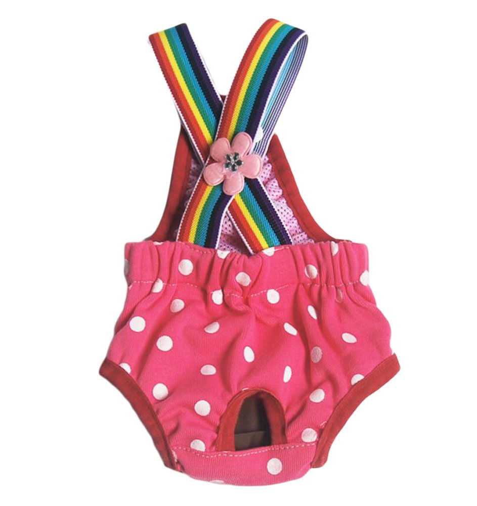 Diyafas Points Dogs Hygiene Menstrual Sanitary Pants Physiological Nappy for Small Dog