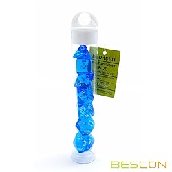 Bescon Mini Translucent Polyhedral RPG Dice Set
