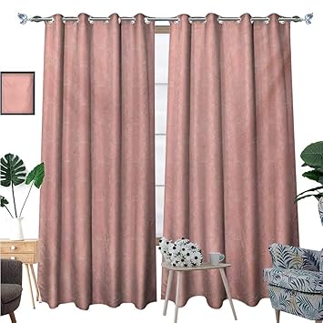 Amazon Com Blountdecor Peach Window Curtain Drape Soft Colored