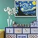 Joy Sunday Cross Stitch Kits Sweing Patterns Starry Night of Van Gogh 11CT Stamped DMC Printed Fabric Cross-Stitch Hand Embroidery Kit 23'' x18''