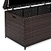Best Choice Products 136 Gallon Large Deck Box Indoor Outdoor Storage Wicker Furniture, Organization for Patio, Living Room, Bedroom, Cushions, Pool Accessories w/Safety Pneumatic Hinges - Brown