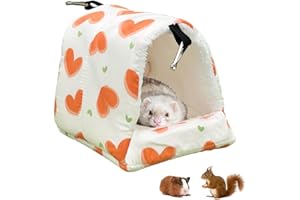 Amaezorx 1 Pcs Warm Winter Pet Hammock for Chinchilla Ferret Sugar Glider & Hamster - Cozy Hanging Sleeping Nest Resting Clim