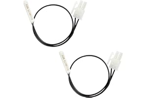 DZBQ 2 Pack W11438736 Fridge Thermistor Fits for Whirlpool, Maytag, Amana and IKEA Refrigerator, Replace W10556397, W10838965, W11108173, 4960583, AP6985096, for Whirlpool Refrigerator Thermistor