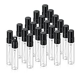 Jxcmeng 20Pcs 5ml Empty Clear Glass Mist Spray