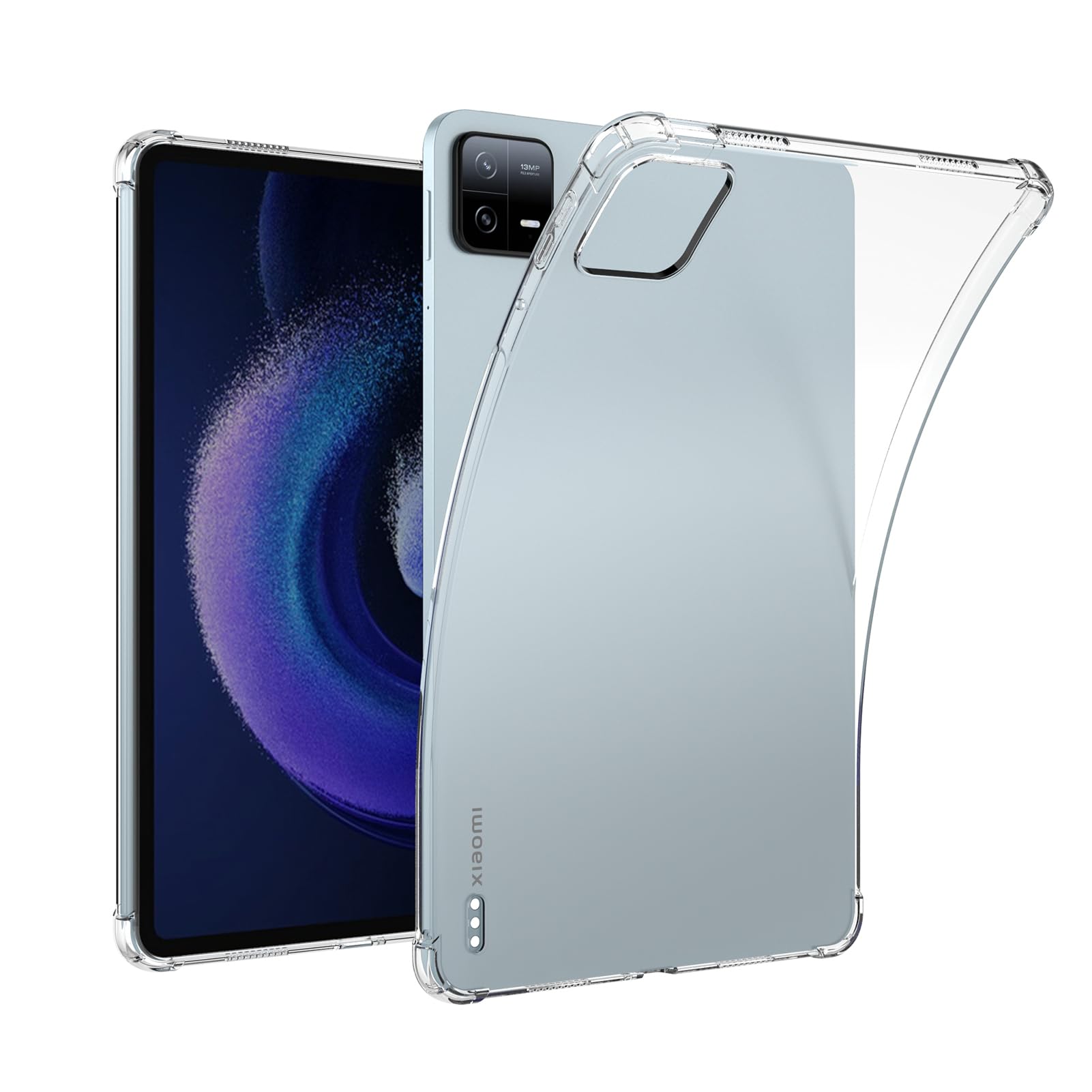 ZhaoCo Soft Clear TPU Case for Xiaomi Pad 6/Xiaomi Pad 6 Pro 11 inch Tablet 2023, Lightweight Full Protection Air-Corners Shockproof Dropproof Cover
