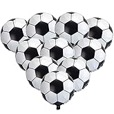 BinaryABC Soccer Balloons,Football Party Supplies,18 Inch,(10pcs)